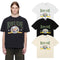 Rhude T-shirts Morocco Seaview Sailing Print Cotton Casual Short Sleeves Men and Women
