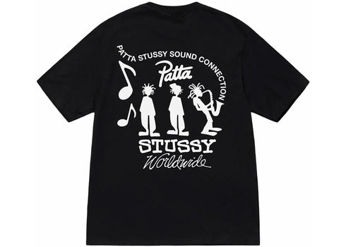 Stussy x Patta Sound Connection Tee Black
