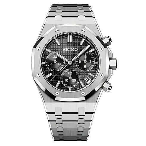 SEIKO MOD ROYAL OAK | CHRONO BLACK