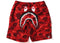 BAPE Color Camo Shark Beach Shorts (SS22) Red