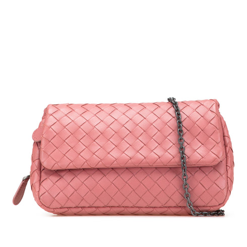 Expandable Chain Crossbody Bag Intrecciato Nappa Small