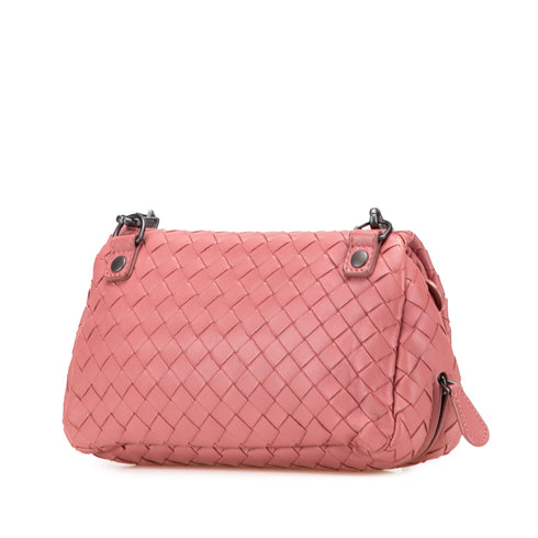 Expandable Chain Crossbody Bag Intrecciato Nappa Small