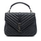 Classic Monogram College Bag Matelasse Chevron Leather Medium