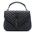 Classic Monogram College Bag Matelasse Chevron Leather Medium