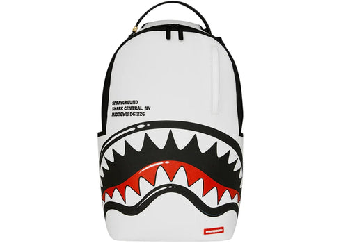 Sprayground Shark Central Bubble Shark Backpack White