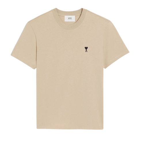 T-shirt Beige Ami De Coeur Noir En Coton