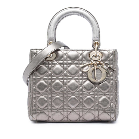 Lady Dior Bag Cannage Quilt Lambskin Medium