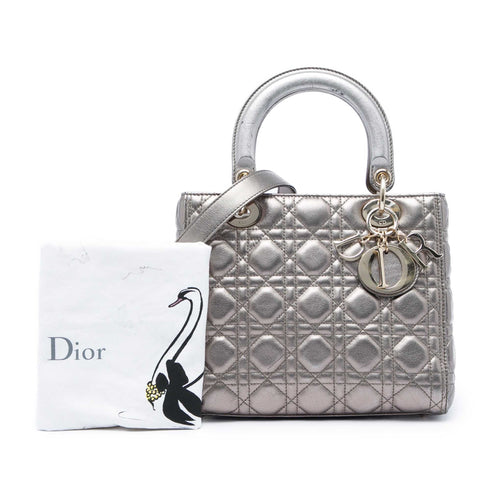 Lady Dior Bag Cannage Quilt Lambskin Medium