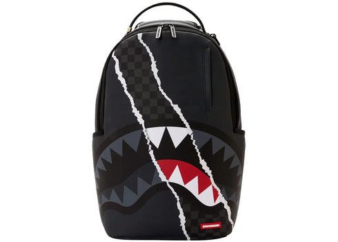 Sprayground Center RIP Revealing Gray Check Backpack Multicolor