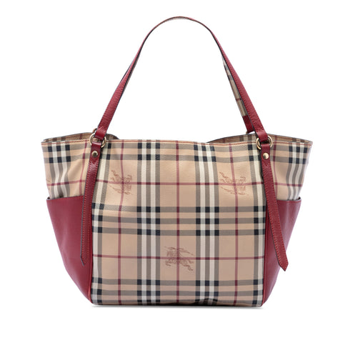 Canterbury Panels Tote Haymarket Coated Canvas and Leather Small