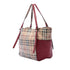 Canterbury Panels Tote Haymarket Coated Canvas and Leather Small