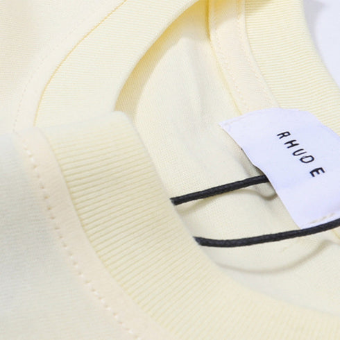 Rhude T-shirt gradual change color bird print short sleeve T-shirt