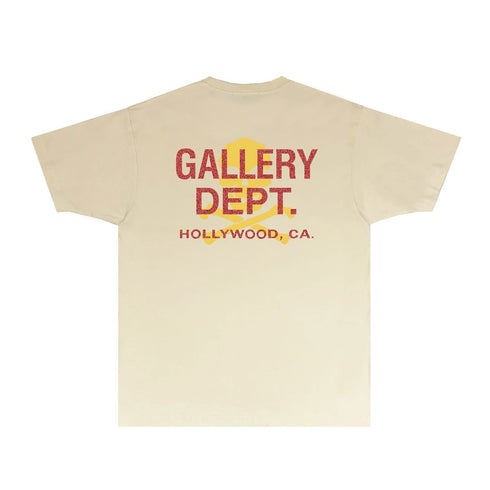 Gallery Dept T Shirt Retro Printed Loose Short-Sleeved Shirt