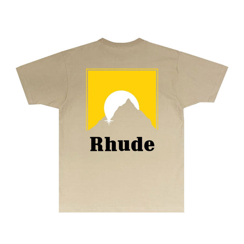Rhude T-shirts Printed Trendy Pure Cotton