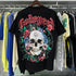 Godspeed T-shirts Skull Rose Clock Plate Double Yarn Cotton Casual Short Sleeve Men and Women