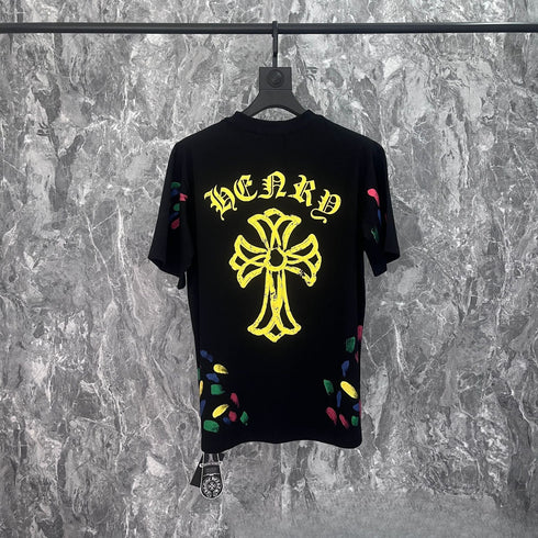 Chrome Heart T Shirts Summer Short Sleeve Street Half Sleeve T-Shirt