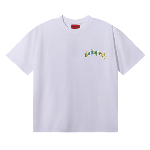 Godspeed T-shirts Masked Man Printed Cotton Crew Neck Short Sleeve Men and Women