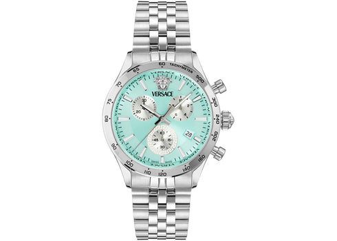 Versace Hellenyium Chrono Petite Bracelet VECFA0724 (Blue Sunray)