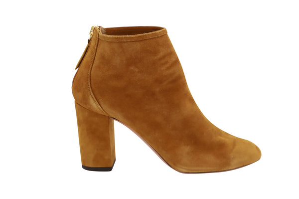 Women's Aquazzura Ankle Boots in Brown Suede