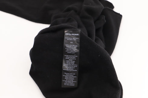 Women's Zadig & Voltaire Skull Sweater In Black Merino Wool