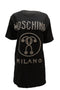 Women's Moschino Studded Shirt Dress in Black Viscose