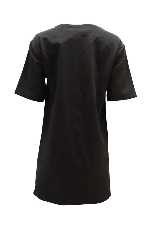 Women's Moschino Studded Shirt Dress in Black Viscose