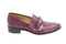 Women's Salvatore Ferragamo Loafers with Gold Accent in Burgundy Leather