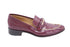 Women's Salvatore Ferragamo Loafers with Gold Accent in Burgundy Leather