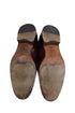 Women's Salvatore Ferragamo Loafers with Gold Accent in Burgundy Leather