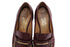 Women's Salvatore Ferragamo Loafers with Gold Accent in Burgundy Leather