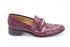 Women's Salvatore Ferragamo Loafers with Gold Accent in Burgundy Leather