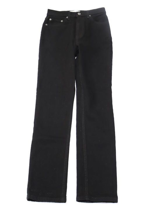 Women's Reformation Liza High Rise Straight leg Jeans in Black Denim