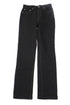 Women's Reformation Liza High Rise Straight leg Jeans in Black Denim