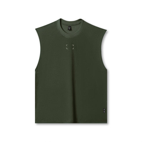 1092. Towel Terry Cutoff - Olive