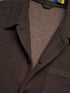 RALPH LAUREN Wool-Blend Utility Shirt Jacket Dark Brown