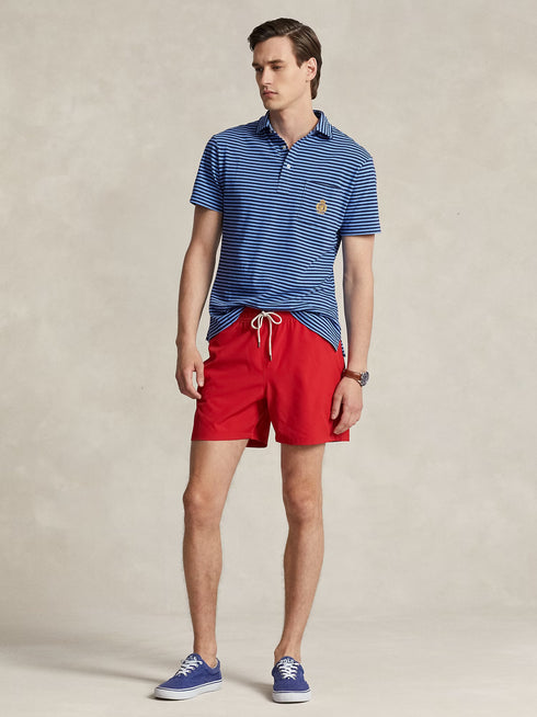 RALPH LAUREN Traveller Swimming Trunks Red
