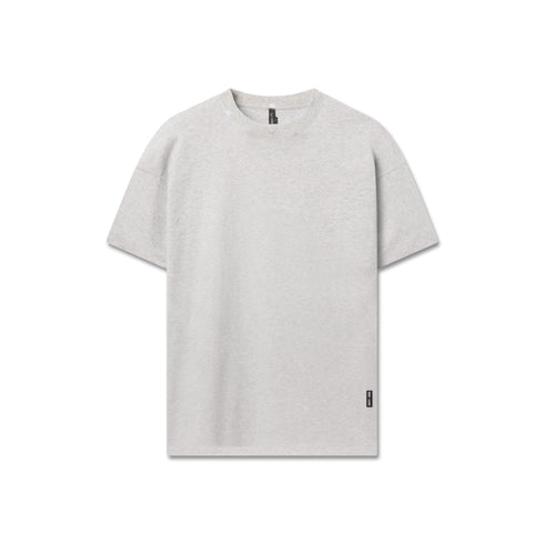 1102. Distressed Relaxed Tee - Heather Grey
