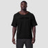 1114. Vintage Raw Hem Pump Cover - Black
