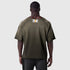 1114. Vintage Raw Hem Pump Cover - Olive Sun Fade
