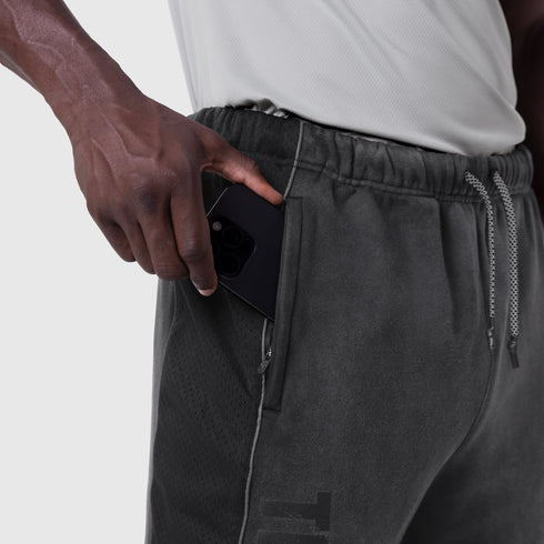 1120. Tech-Terry™ Mesh Panel Sweats - Black "Blade TD"