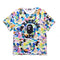 Bape Bearbrick T-Shirt Cartoon Printed Color T-Shirt Casual Loose Men And Women Same Style