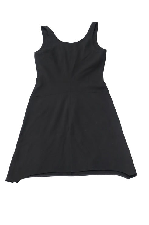 Women's Helmut Lang Scoop-Neck Tank Dress in Black Viscose