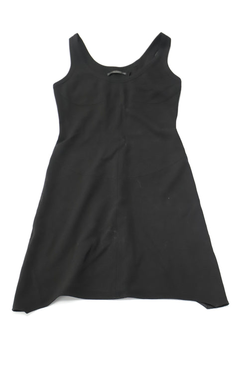 Women's Helmut Lang Scoop-Neck Tank Dress in Black Viscose