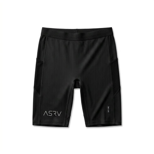 1170. Lycra® Ribbed Run Half-Tight - Black