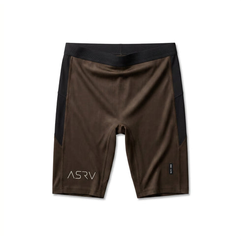 1170. Lycra® Ribbed Run Half-Tight - Dark Earth