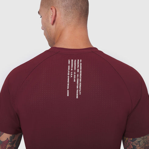 1180. Laser-Vent™ Training Tee - Crimson
