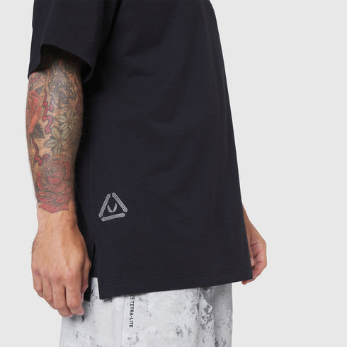 1186. SUPIMA® Ice-Skin™ Reversible Tee - Black/Black