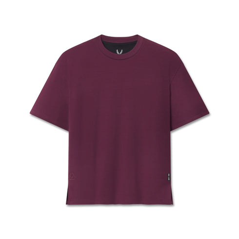 1186. SUPIMA® Ice-Skin™ Reversible Tee - Merlot/Black
