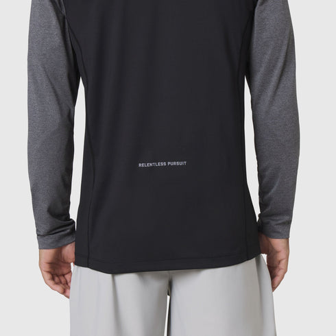 1190. AEROSILVER® UPF50+ Run Long Sleeve - Black