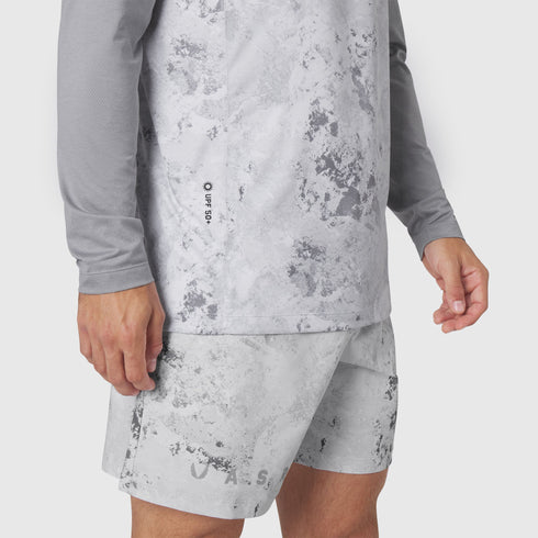 1190. AEROSILVER® UPF50+ Run Long Sleeve - Sedona Snow Camo
